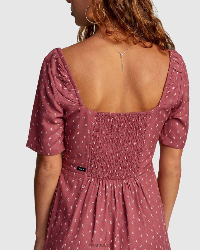 Clothing V84B1731 plum berry RVCA Women PEACHY DRESS