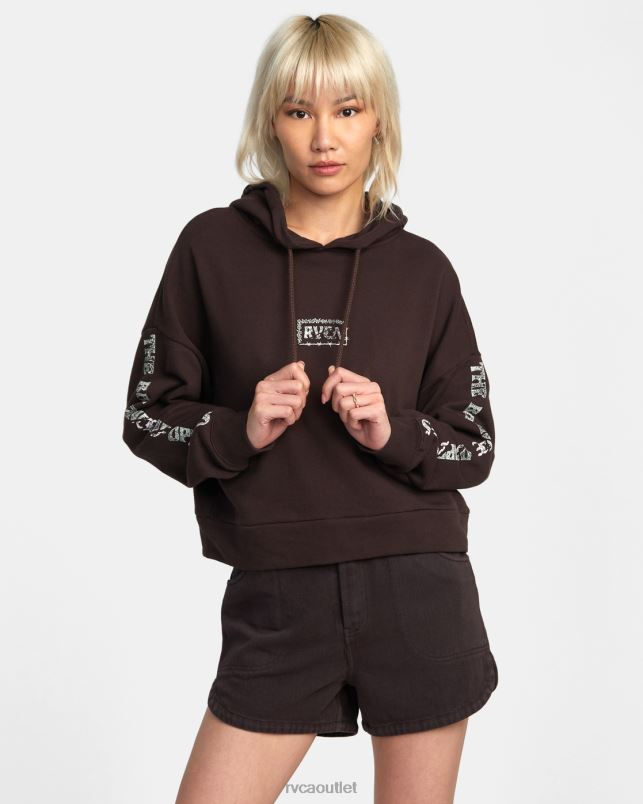 Clothing V84B1333 java RVCA Women Splitter Hoodie