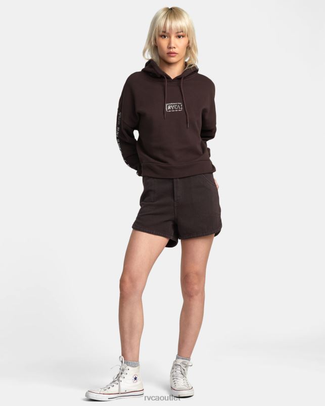 Clothing V84B1333 java RVCA Women Splitter Hoodie