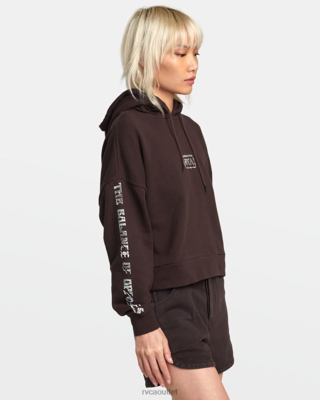 Clothing V84B1333 java RVCA Women Splitter Hoodie