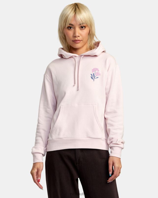 Clothing V84B1362 lilac RVCA Women Bloomed Radiate Hoodie