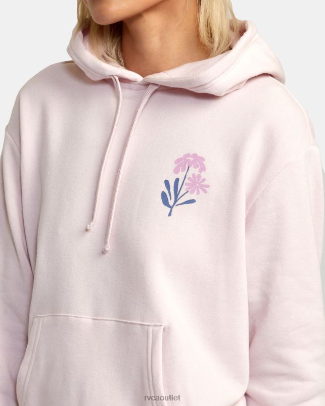 Clothing V84B1362 lilac RVCA Women Bloomed Radiate Hoodie