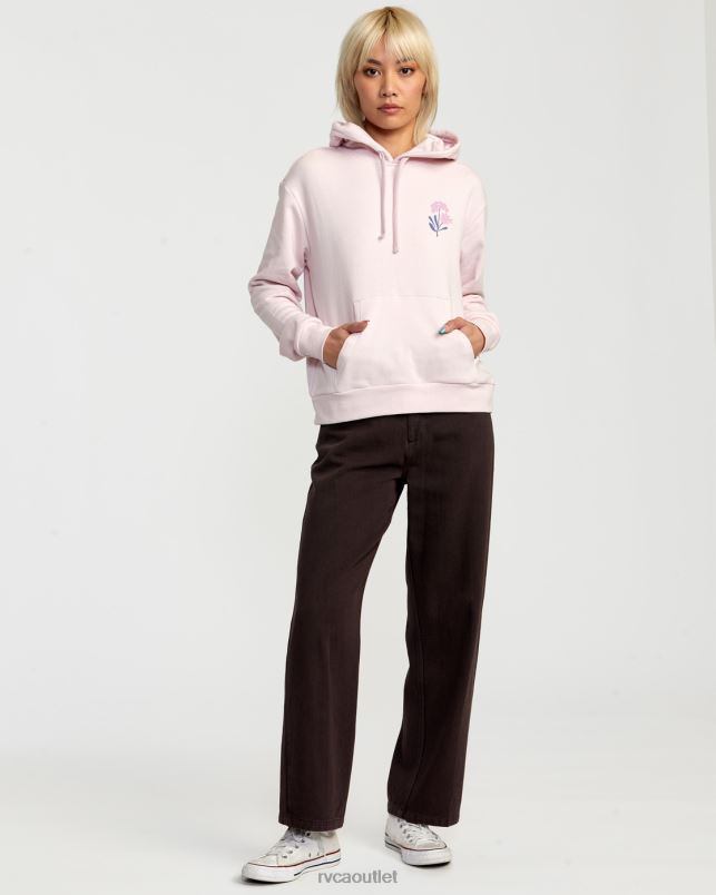 Clothing V84B1362 lilac RVCA Women Bloomed Radiate Hoodie