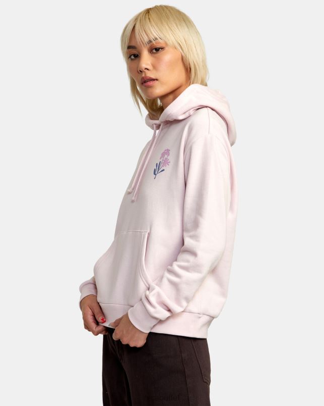 Clothing V84B1362 lilac RVCA Women Bloomed Radiate Hoodie