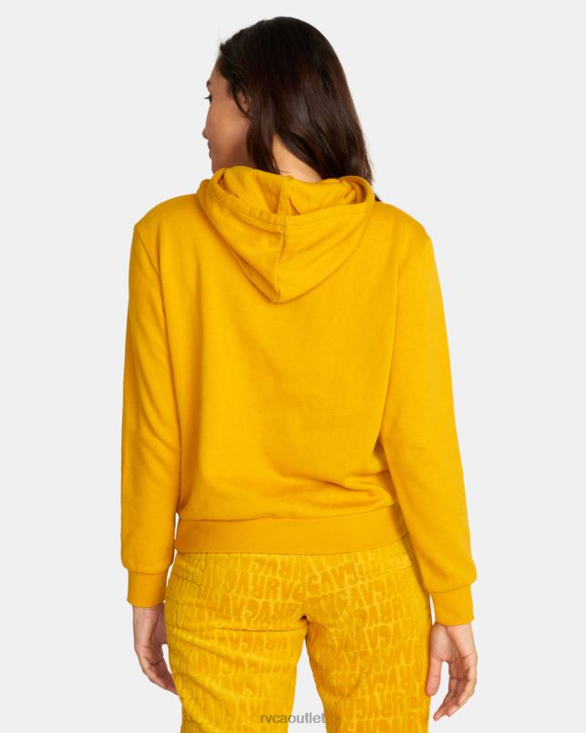 Clothing V84B1709 tawny gold RVCA Women Squadron Hoodie