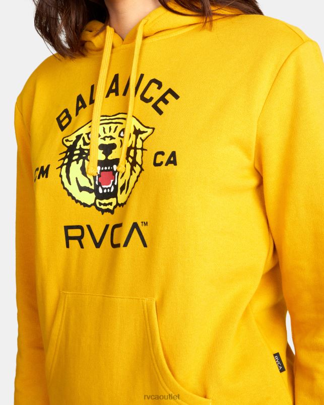 Clothing V84B1709 tawny gold RVCA Women Squadron Hoodie