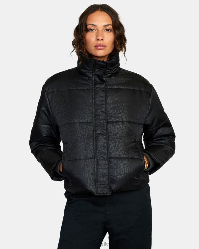 Clothing V84B1699 black RVCA Women Eezeh Puffer JACKET