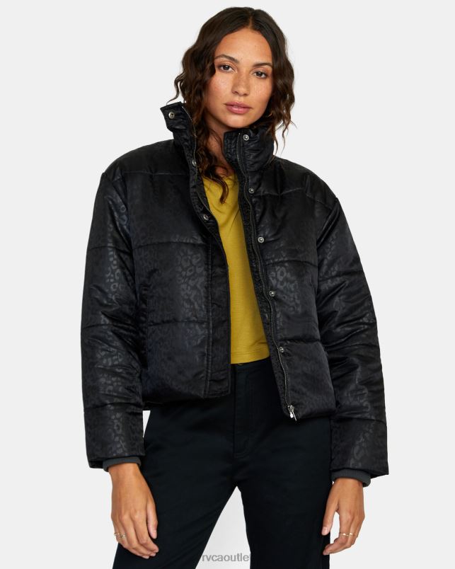 Clothing V84B1699 black RVCA Women Eezeh Puffer JACKET