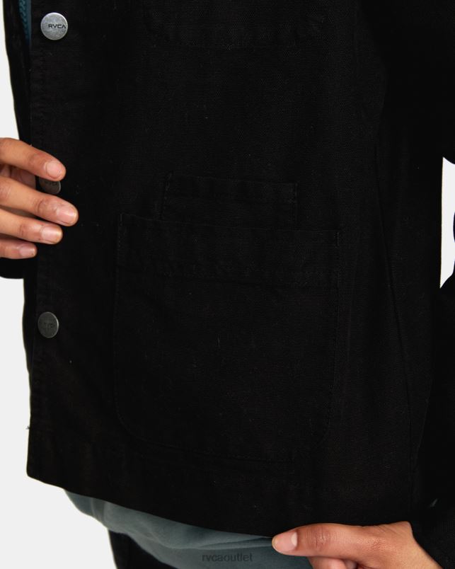 Clothing V84B844 true black RVCA Women Recession Chore Coat