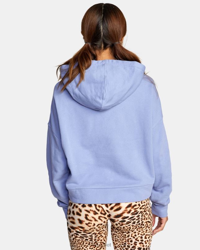 Clothing V84B1702 grey purple RVCA Women Small Venice Hoodie