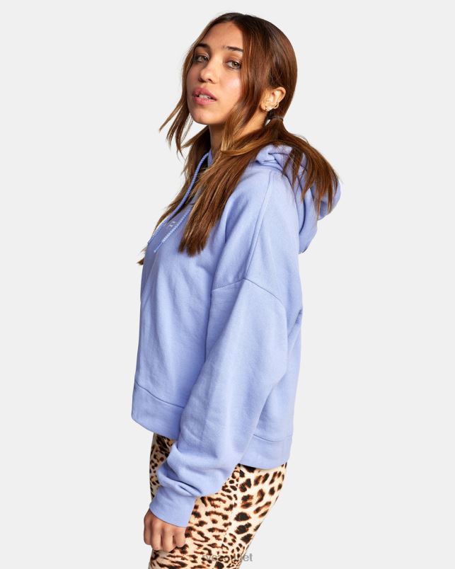 Clothing V84B1702 grey purple RVCA Women Small Venice Hoodie