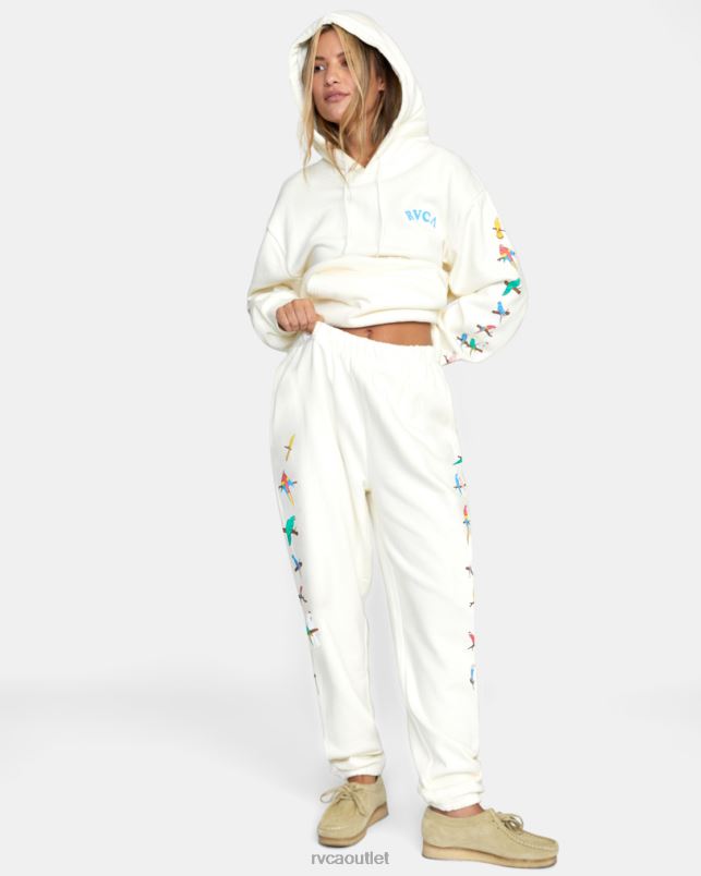 Clothing V84B1051 cloud RVCA Women LP x KLW Parrot Ice Sweatpants