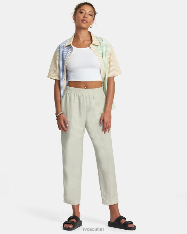 Clothing V84B1128 chalk RVCA Women New Yume Woven Pants