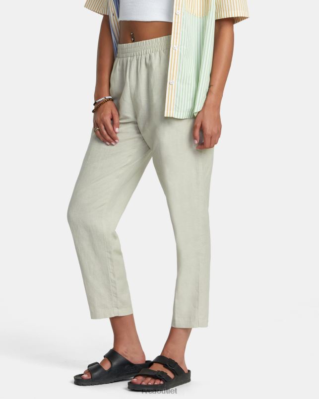 Clothing V84B1128 chalk RVCA Women New Yume Woven Pants