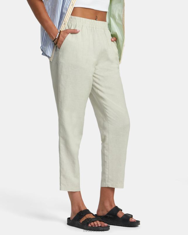 Clothing V84B1128 chalk RVCA Women New Yume Woven Pants