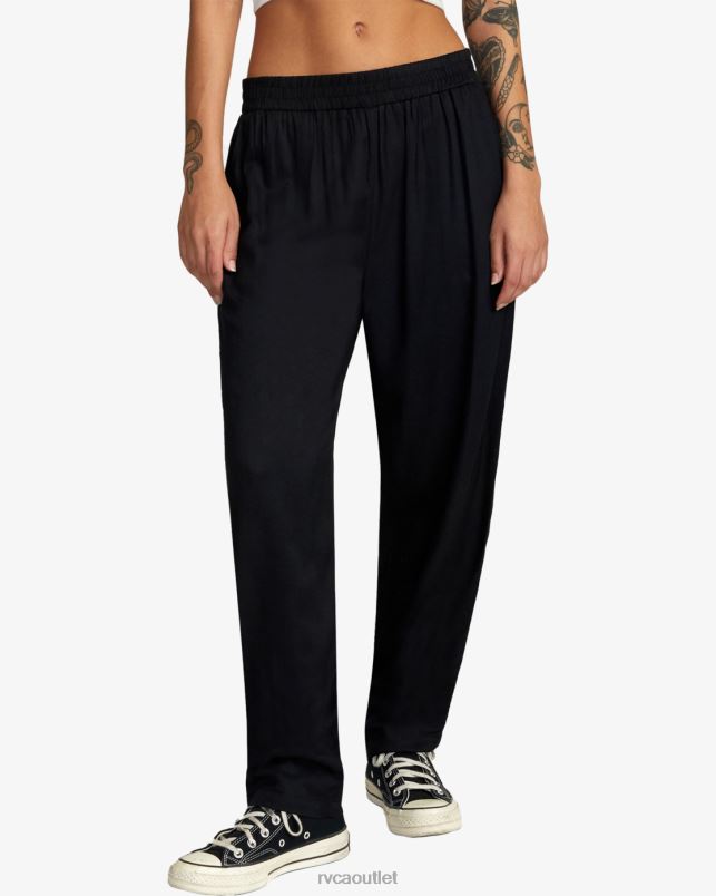 Clothing V84B1281 black RVCA Women New Yume Beach Pants