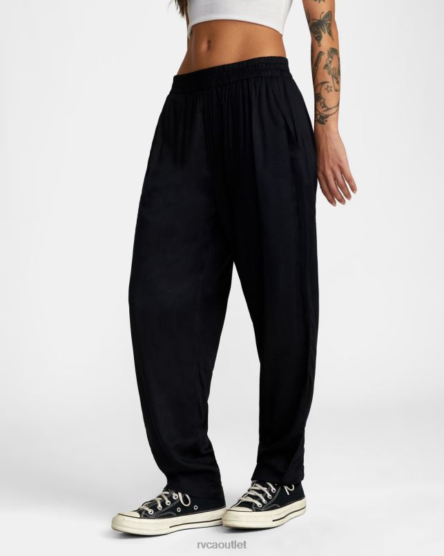 Clothing V84B1281 black RVCA Women New Yume Beach Pants