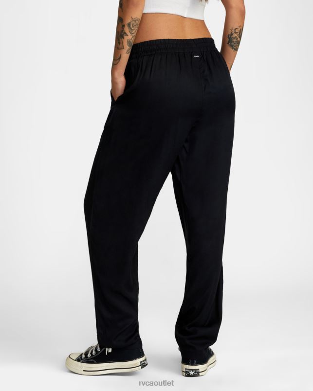 Clothing V84B1281 black RVCA Women New Yume Beach Pants