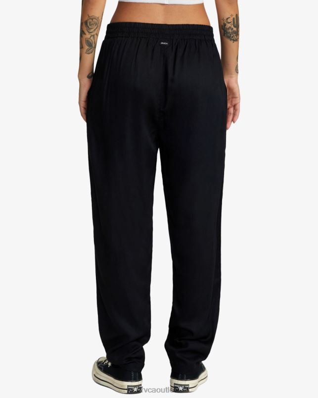 Clothing V84B1281 black RVCA Women New Yume Beach Pants