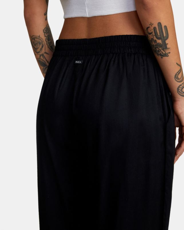 Clothing V84B1281 black RVCA Women New Yume Beach Pants