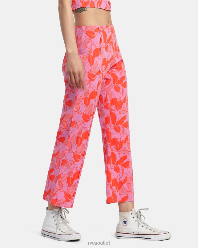Clothing V84B1369 cyclamen RVCA Women Drip High-Waisted Pants
