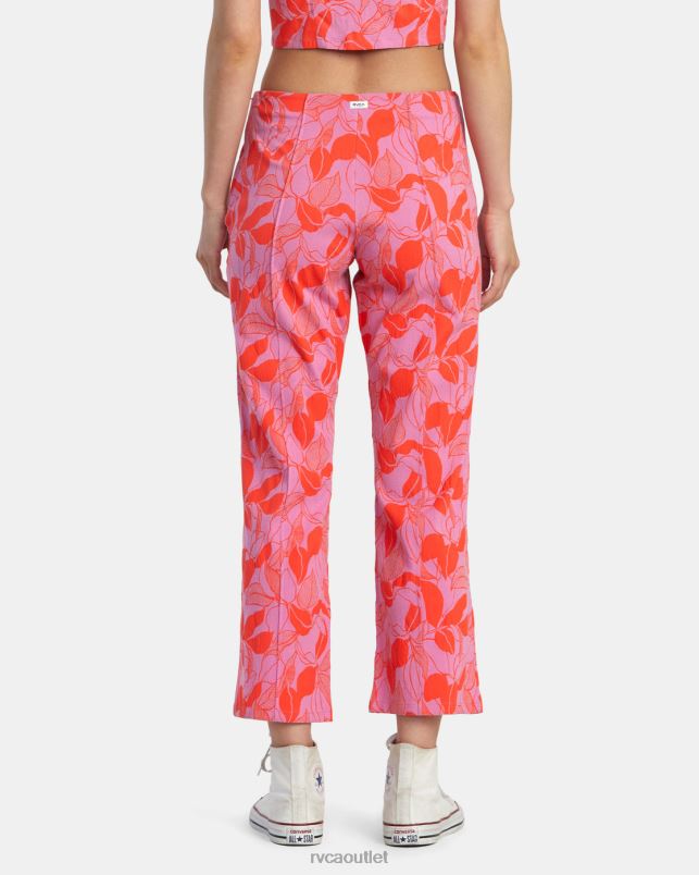 Clothing V84B1369 cyclamen RVCA Women Drip High-Waisted Pants