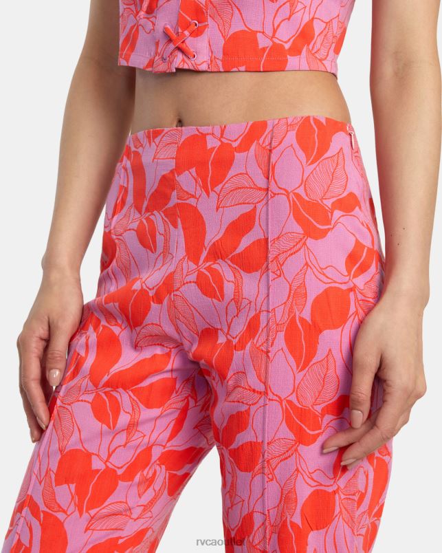 Clothing V84B1369 cyclamen RVCA Women Drip High-Waisted Pants