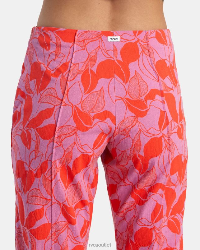 Clothing V84B1369 cyclamen RVCA Women Drip High-Waisted Pants