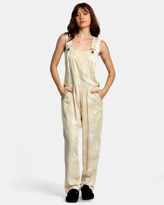 Clothing V84B1431 desert RVCA Women New Yume Overalls