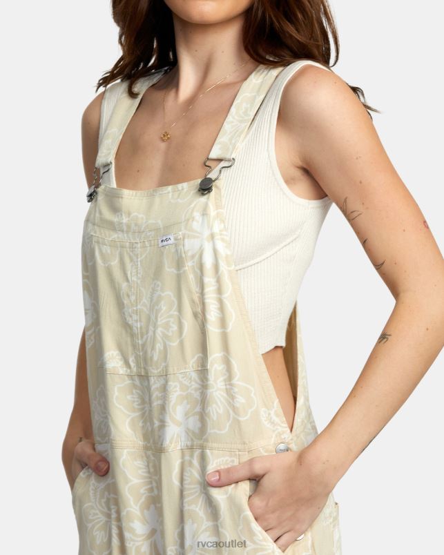 Clothing V84B1431 desert RVCA Women New Yume Overalls