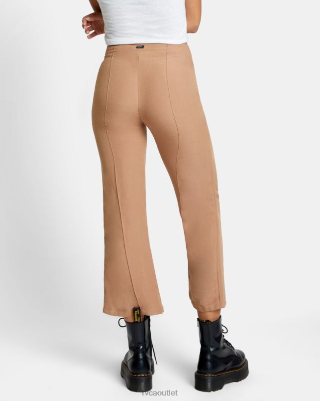 Clothing V84B1508 wood RVCA Women Drip High-Waisted Pants
