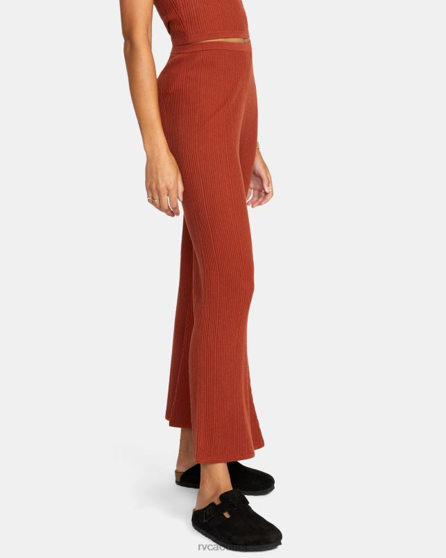 Clothing V84B1563 arabian spice RVCA Women Swerve Flared Pants