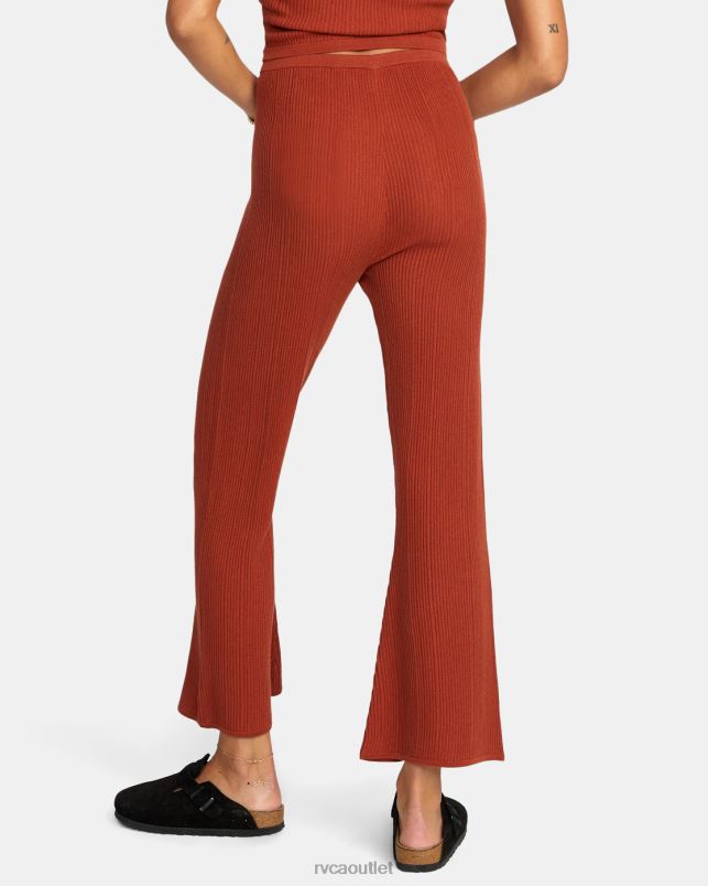 Clothing V84B1563 arabian spice RVCA Women Swerve Flared Pants