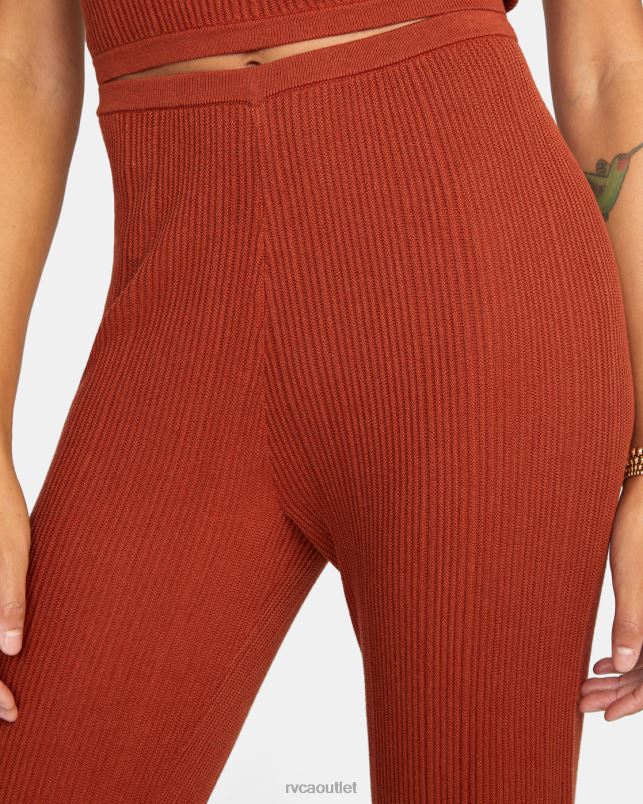 Clothing V84B1563 arabian spice RVCA Women Swerve Flared Pants