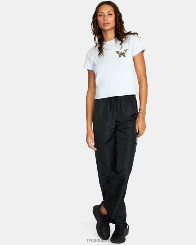Clothing V84B1577 black RVCA Women Swish Cargo Track Pants