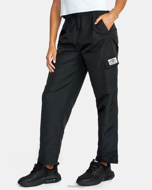 Clothing V84B1577 black RVCA Women Swish Cargo Track Pants