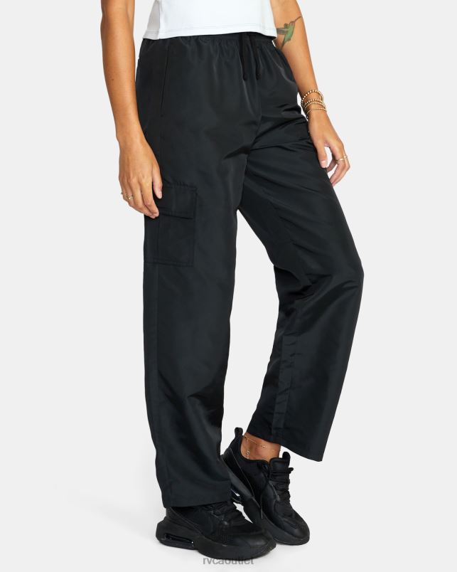 Clothing V84B1577 black RVCA Women Swish Cargo Track Pants