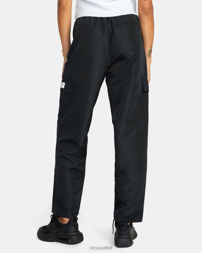 Clothing V84B1577 black RVCA Women Swish Cargo Track Pants