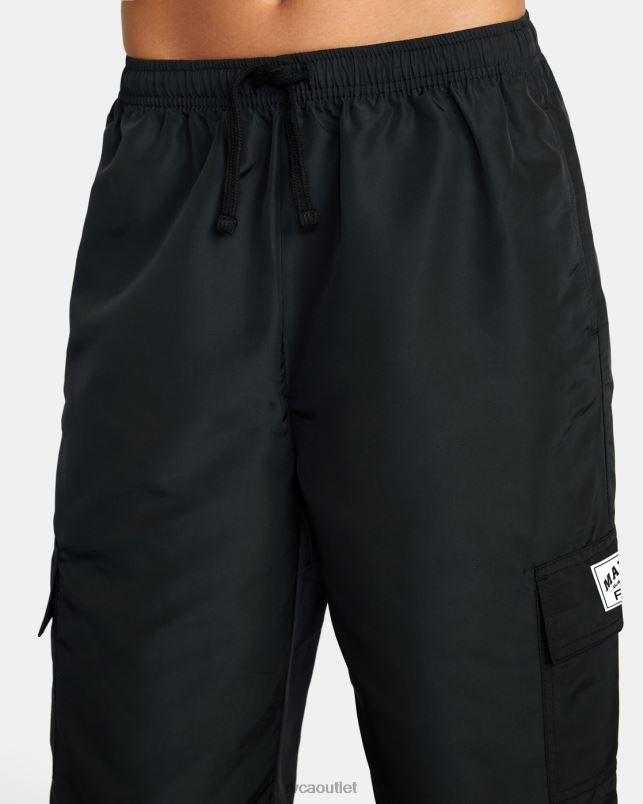 Clothing V84B1577 black RVCA Women Swish Cargo Track Pants