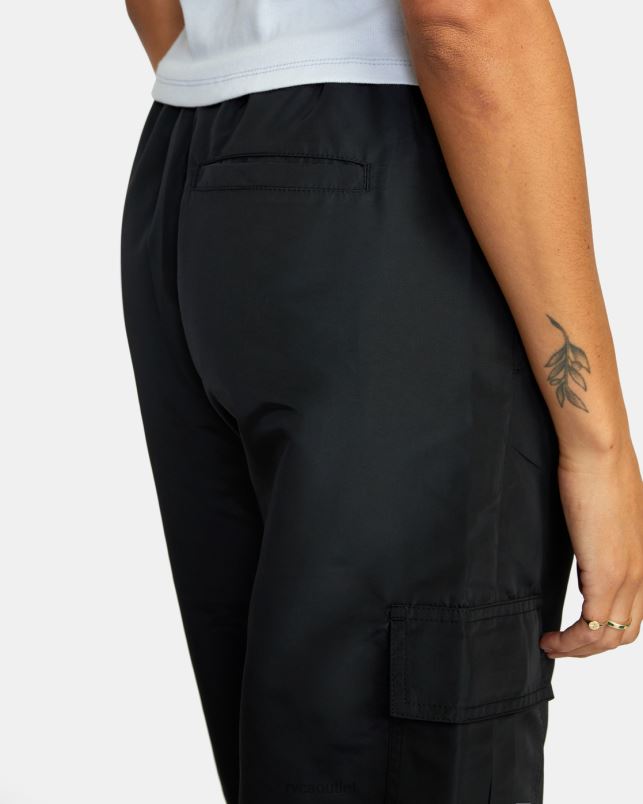 Clothing V84B1577 black RVCA Women Swish Cargo Track Pants