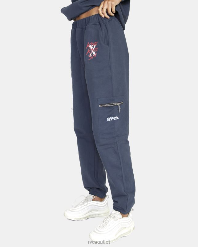 Clothing V84B1636 moody blue RVCA Women Maxwell Sweatpants
