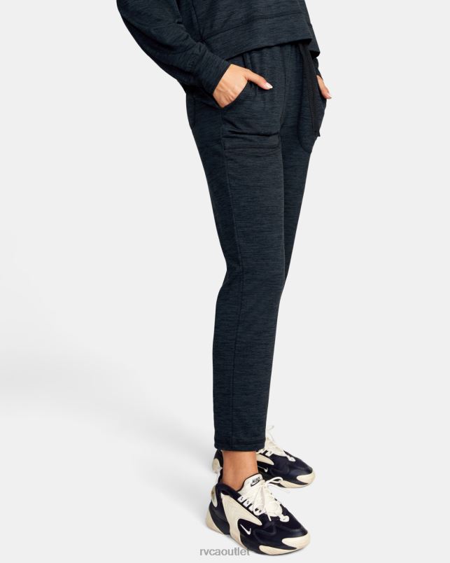Clothing V84B1648 black heather RVCA Women C-Able Workout Pants