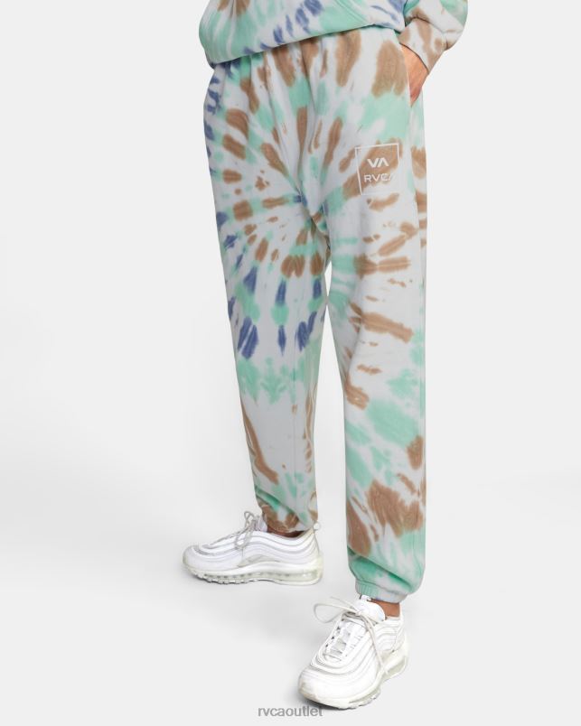 Clothing V84B1664 mint RVCA Women All The Way Tie-Dye Sweatpants