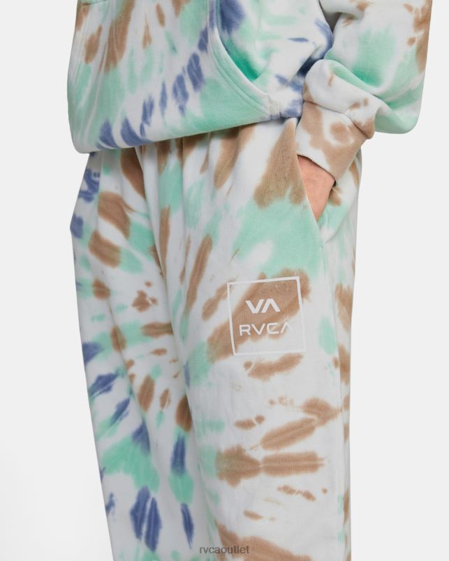 Clothing V84B1664 mint RVCA Women All The Way Tie-Dye Sweatpants