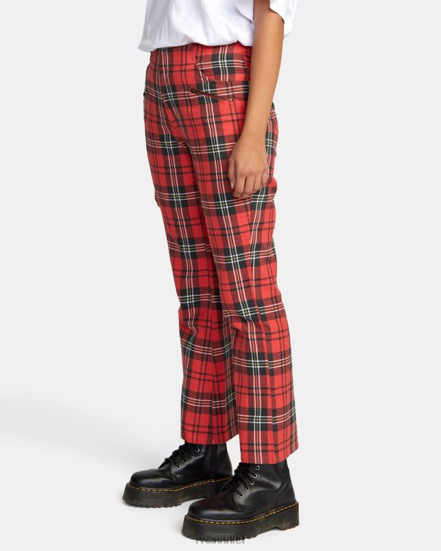 Clothing V84B1688 chrysanthemum RVCA Women Ramone Woven Plaid Pants