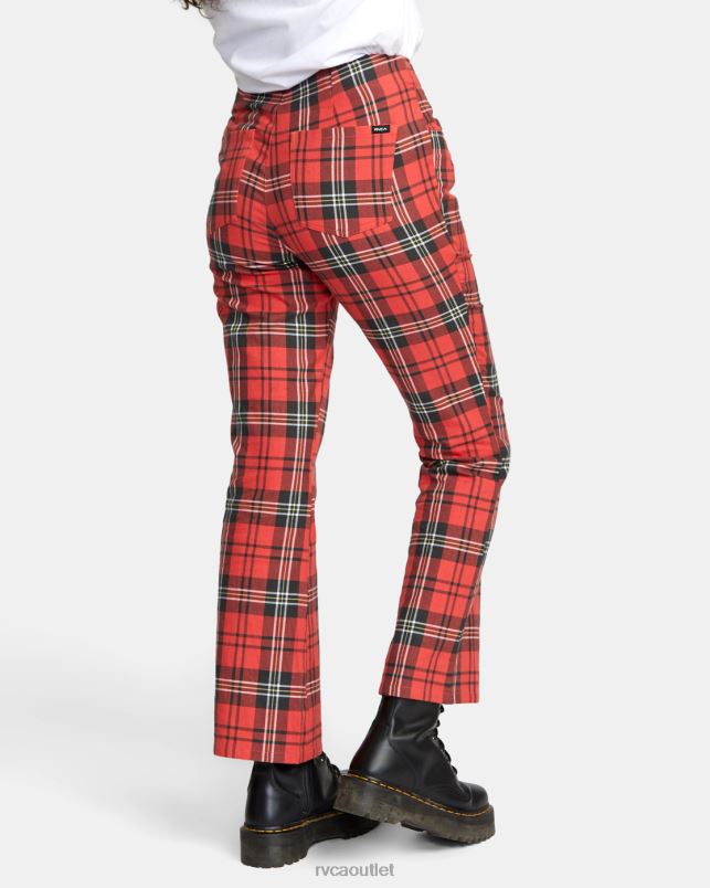 Clothing V84B1688 chrysanthemum RVCA Women Ramone Woven Plaid Pants