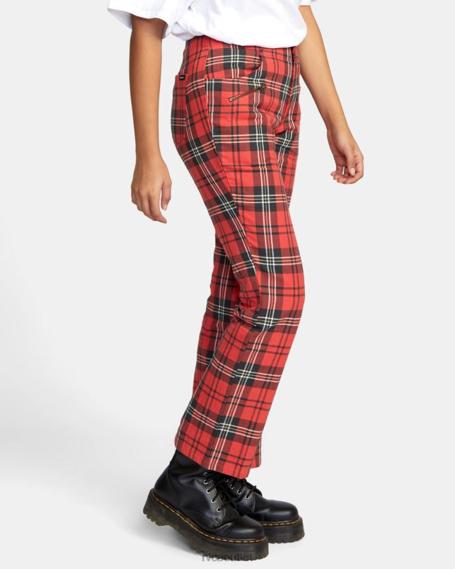 Clothing V84B1688 chrysanthemum RVCA Women Ramone Woven Plaid Pants