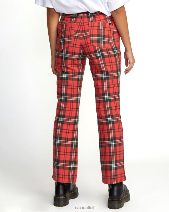 Clothing V84B1688 chrysanthemum RVCA Women Ramone Woven Plaid Pants