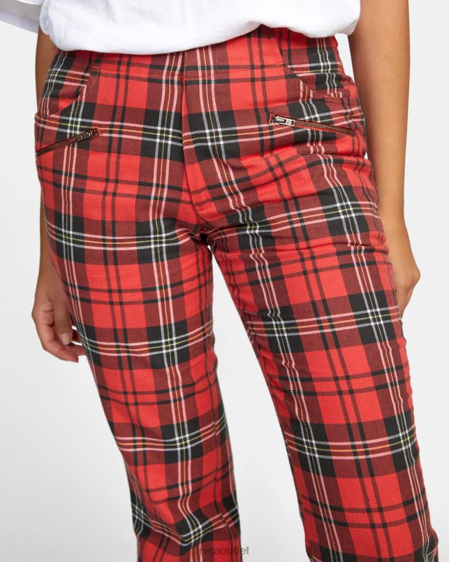 Clothing V84B1688 chrysanthemum RVCA Women Ramone Woven Plaid Pants