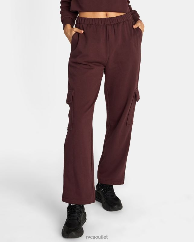 Clothing V84B1689 espresso RVCA Women Test Drive Cargo Sweatpants